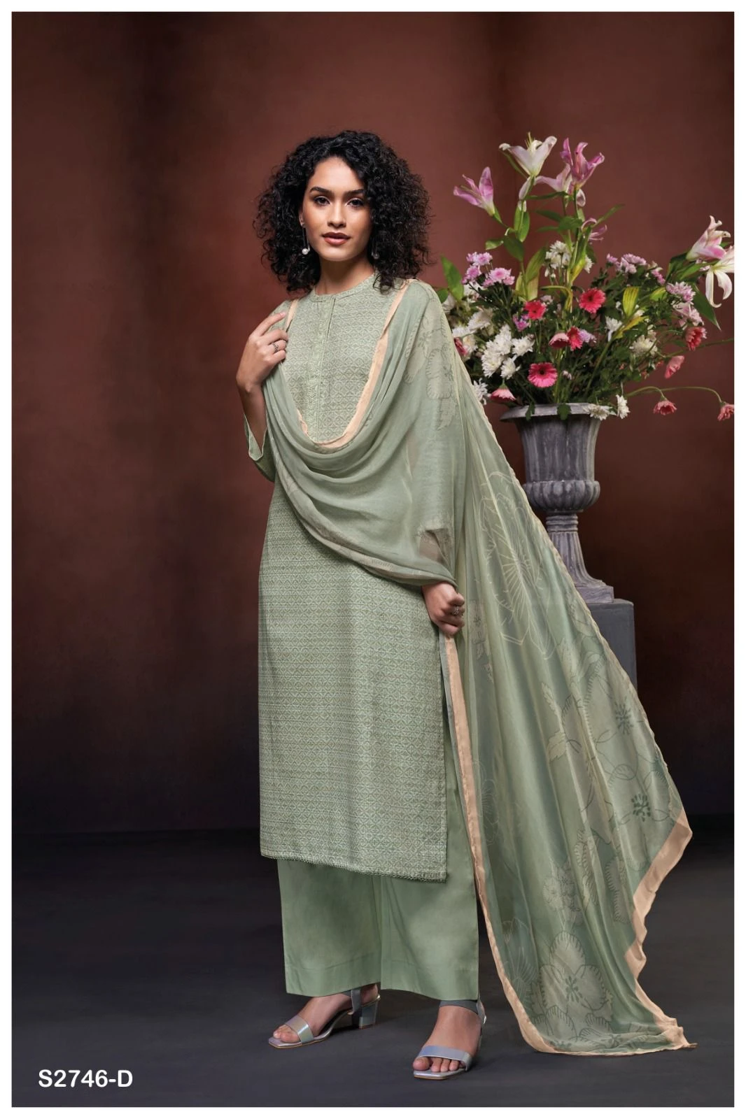 Ganga Remy 2746 Premium Woven Cotton Wholesale Fancy Salwar Suit Catalog — Wholesale Salwar Suits, Ganga wholesale from Surat - Gallery Image 2